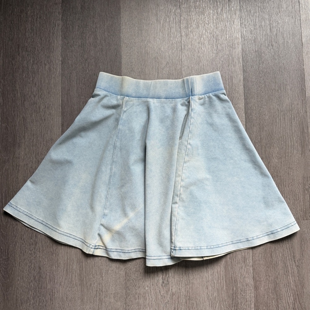 Topshop denim short skirt